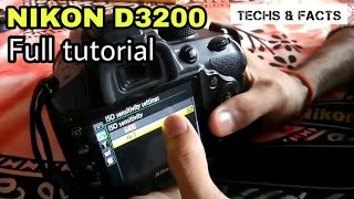 Nikon D3200 full tutorial guide  How to use a DSLR full explaination [upl. by Aehtna346]