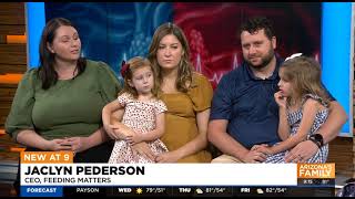 Feeding Matters and the Wyne Family on KTVK 3TV Good Morning Arizona [upl. by Konstantine]