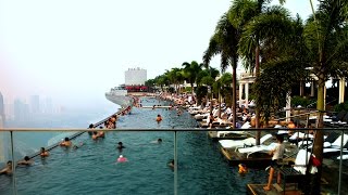 Marina Bay Sands SkyPark Infinity Pool Singapore [upl. by Leehar]