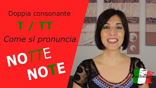 Come si pronunciano le doppie consonanti in italiano Impara con la doppia consonante T [upl. by Aryamo]