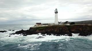 Drone Lighthouse Storm [upl. by Alvan514]