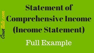 Statement of Comprehensive Income Income Statement  Full Example [upl. by Lyell]