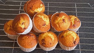 ORANGE CHOCOLATE CHIP MUFFINS  Easy baking recipe [upl. by Corrinne533]