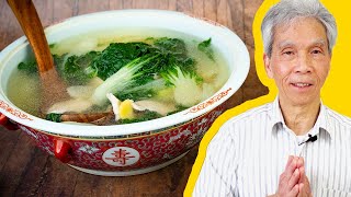 😊 Dads SOOTHING Bok Choy Soup 白菜猪肉汤 [upl. by Concepcion]