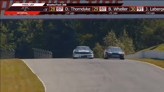 Final 2 laps of NASCAR Pinty’s race at CTMP CRAZY FINISH [upl. by Adal]