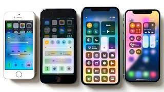 EVERY iOS CONTROL CENTER EVER  including iOS 18 [upl. by Eldin]