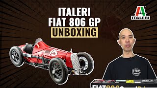 Italeri Plastic Model Kit  Fiat 806 Grand Prix F1 Car Unboxing  askHearns [upl. by Erdrich]