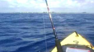 Kayak ocean fishing at Boynton Inlet [upl. by Airbma]