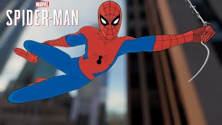 SpiderMan PC  1967 SpiderMan Cartoon Suit MOD Free Roam Gameplay [upl. by Letty170]