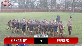 RUGBY HIGHLIGHTS  KIRKCALDY v PEEBLES  NATIONAL 2  17223 [upl. by Gurl]