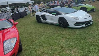 CARS amp COFFEE EXITS LAMBORGHINI amp CYBERTRUCK AT THE SAME CAR SHOW [upl. by Mcferren]