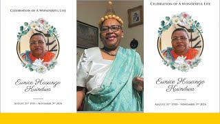 Celebrating The Life Of Eunice Hasango Kuindwa [upl. by Eugor]