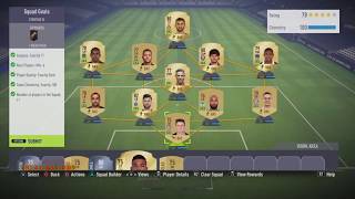 FIFA 18 SQUAD GOALS SBC Cheap SOLUTION  HYBRID LEAGUES  Squad Goals SBC [upl. by Eniale]