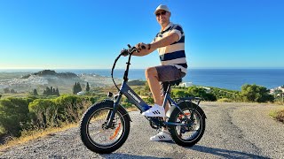 SAMEBIKE LOTDM200II 750W Stepthrough Folding Bike Review amp Test [upl. by Nivlad]