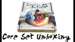 Legend of the Five Rings Fantasy Flight Games Core Set Unboxing and Overview  Imperial Chronicle [upl. by Adnic]