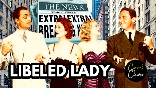 Libeled Lady 1936 Myrna Loy Jean Harlow Spencer Tracy William Powell first time watch reaction [upl. by Atteval]