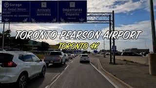 Driving from Toronto Pearson Airport YYZ to North York  TORONTO 4K DRIVING TOUR [upl. by Yrrol679]