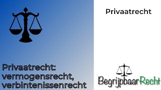 Privaatrecht vermogensrecht verbintenissenrecht [upl. by Clemence]