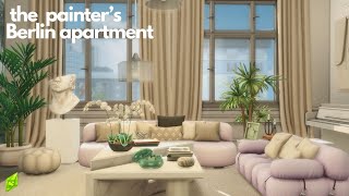 The Painters Berlin Apartment  Sims 4 Apartment Renovation  Speed Build  Custom Content [upl. by Worl108]