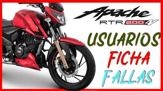 Apache 200 20  Ficha  Precio  Características Fallas Opinión RTR 200 Apache 200 4VTVS Motos [upl. by Pauli]