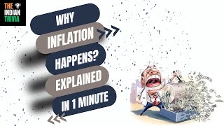 Inflation Explained Why things get expensive Explained in 1 minute [upl. by Naxor811]