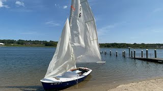 Dinghy sailing  Daysailer beach launch  SV Kuzkuz Ep 48 [upl. by Rramo234]