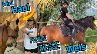 Pferd Wels 2023  Pferdemesse  Springreiten  mini Haul ➡️ das haben wir gekauft  DIY Reitleggins [upl. by Brodeur84]