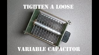 How to tighten a variable capacitor ham radio hf tuner or amplifier [upl. by Ahsienauq83]