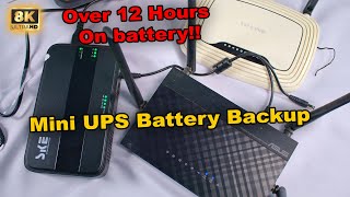 UPS for your Router 12 Hours Backup  SKE DC10400 Pro  Unboxing Testing amp Review [upl. by Corina]