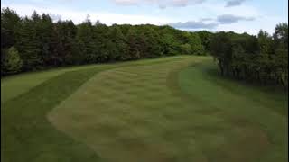 Flyover 10th hole Easter Moffat Golf Club [upl. by Cyler]