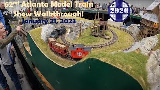 62nd Atlanta Model Train Show Walkthrough [upl. by Nilcaj]