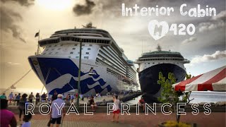 Royal Princess Interior Cabin M420 15 Deck Marina walk through [upl. by Gale349]