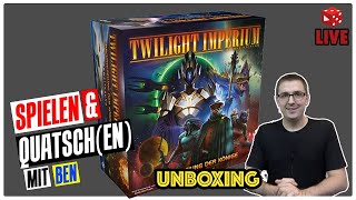 Live Unboxing Die Prophezeiung der Könige  1 Erweiterung zu Twilight Imperium IV [upl. by Mcarthur]