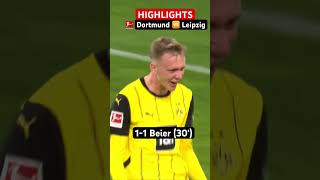 HIGHLIGHTS ⚽️  BVB Secures HUGE Win • Borussia Dortmund 🆚 RB Leipzig • MD9 [upl. by Soinotna]