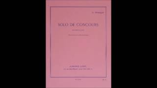 Messager  Solo de Concours  for clarinet and piano [upl. by Edithe]