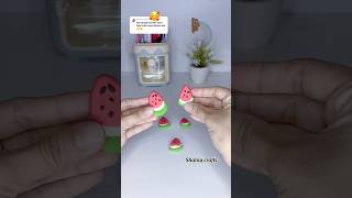 DIY Foam Clay 🍉✨clayart claykeychain airdryclayideas [upl. by Rosamund]