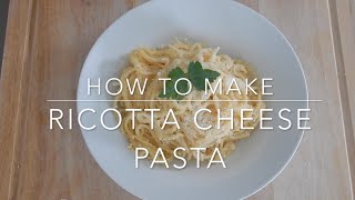 Creamy Ricotta Cheese Pasta Recipe  FoodMood [upl. by Nadda96]