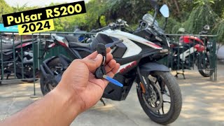 New Bajaj Pulsar RS 200 Bs7 2024 model latest review mileage changes price sports bike  rs 200 [upl. by Raynor893]