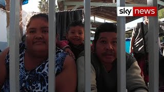 Mexico border Migrant caravan becoming humanitarian crisis [upl. by Godwin460]