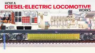 How a DieselElectric Locomotive Works [upl. by Sisxela976]