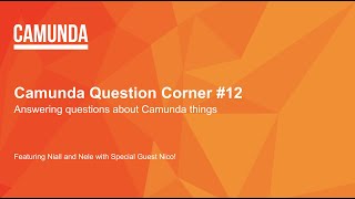 Camunda Question Corner 12  bpmnio and Camunda Modeler [upl. by Egdamlat]