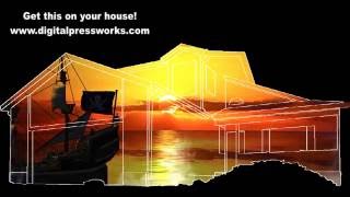 Pirates Yo Ho Ho And A Bottle Of Rum Halloween House Projection Video Sample [upl. by Mcferren]