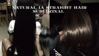 Hair Straightener Whats that ✂️ Natural 1A straight hair Subliminal semiscientific [upl. by Ynoble]