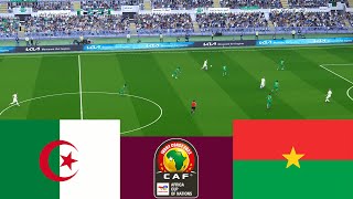 الجزائر 2 vs 2 بوركينا فاسو كأس أفريقيا 2024  محاكاة ألعاب الفيديو PES 2021 [upl. by Anetta]