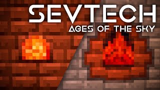 SevTech Ages of the Sky Ep 17 Stoked for Better With Mods [upl. by Mllly]