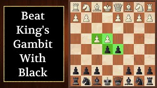 Chess Opening Kings Gambit AS BLACK [upl. by Safir]