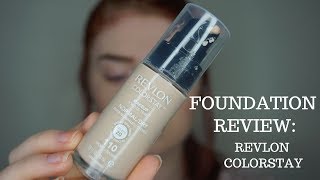 REVLON COLORSTAY FOUNDATION ON PALEDRY SKIN  Mallory Armstrong [upl. by Fennie]