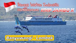 KMP JAMBO X SHIP DEPARTURE FROM BANYUWANGI  LDF LEMBAR  KETAPANG [upl. by Ivette]