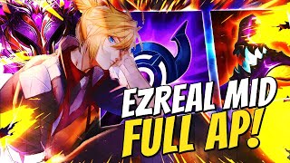 EZREAL MID FULL AP É MUITO ROUBADO A PARTIDA DO MESTRE LOL WILD RIFT [upl. by Zeuqcaj695]