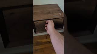 floating nightstands are done woodworker woodworking [upl. by Saiasi342]